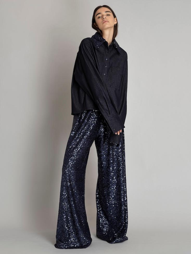 Shirt - Kevin cropped with sequins - 2